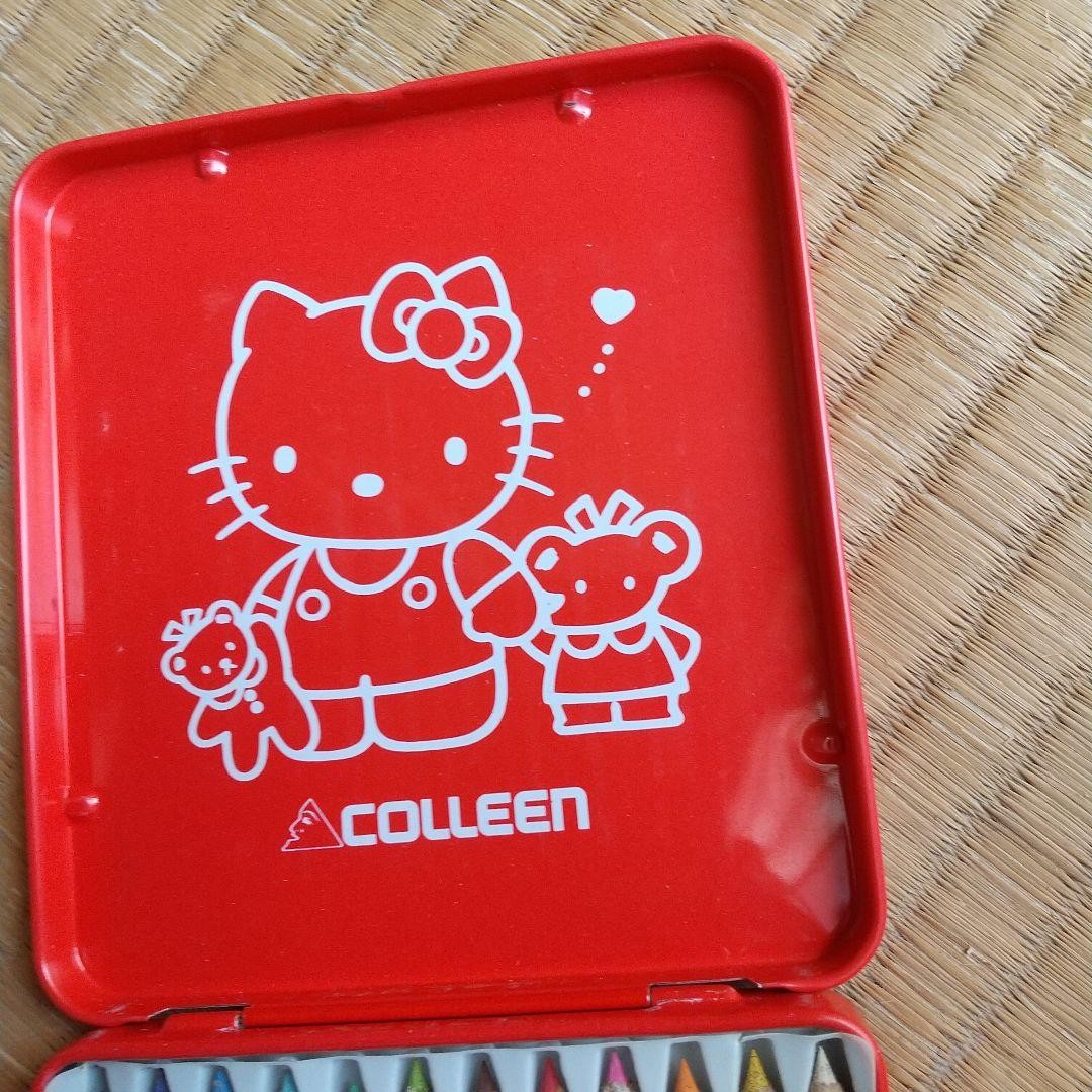 Sanrio/Colin Hello Kitty Tiny Chum Colored Pencils 12 Colors/Mini Size #80f87f