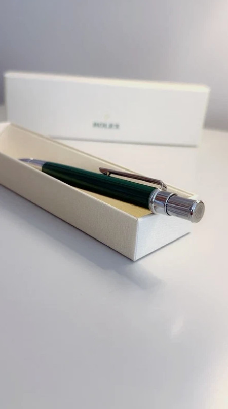 Rolex Emerald Green Oyster Ballpoint Pen Luxury Gift Set Full Box – New