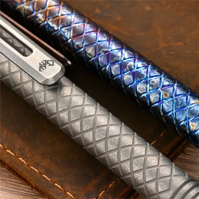New EDC Titanium Alloy + POM / PEEK / PEI Pocket Pen Ballpoint Signature Gel Pen