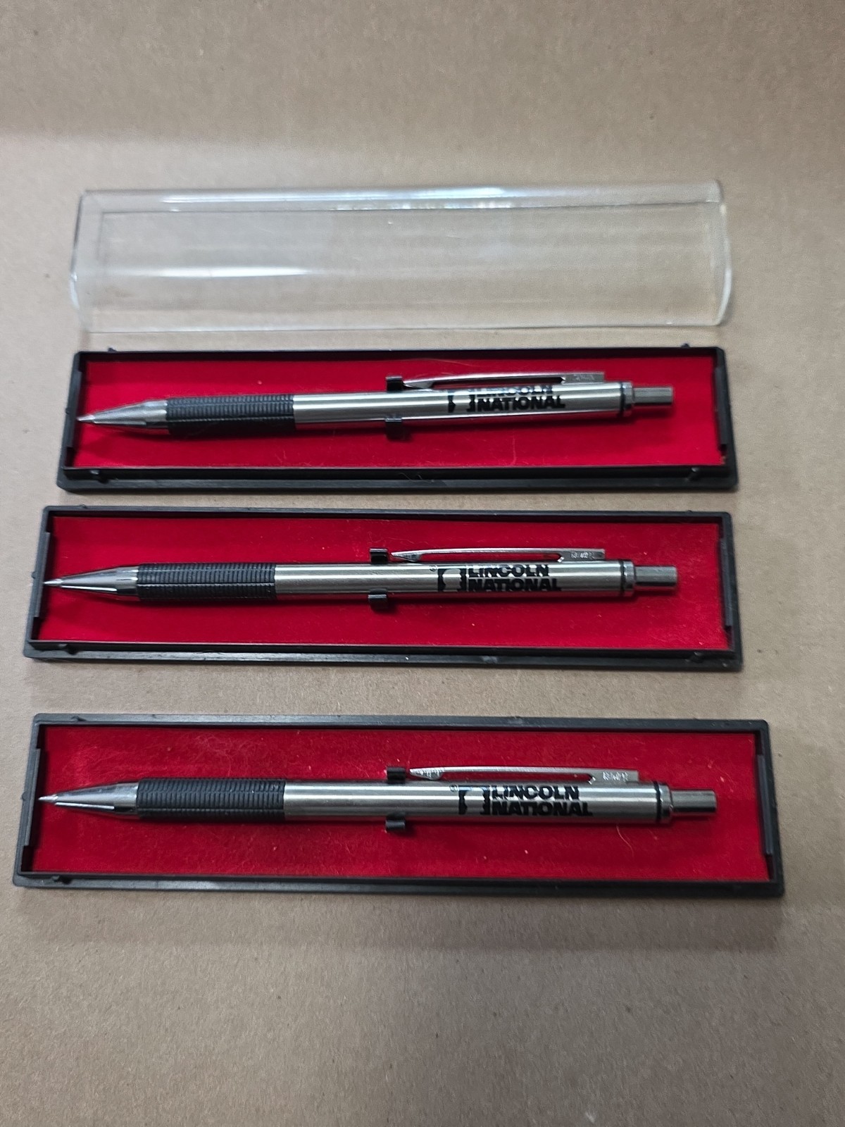 lot of 3 VTG Ballpoint Pens Lincoln National Fort Wayne Indiana Indiana