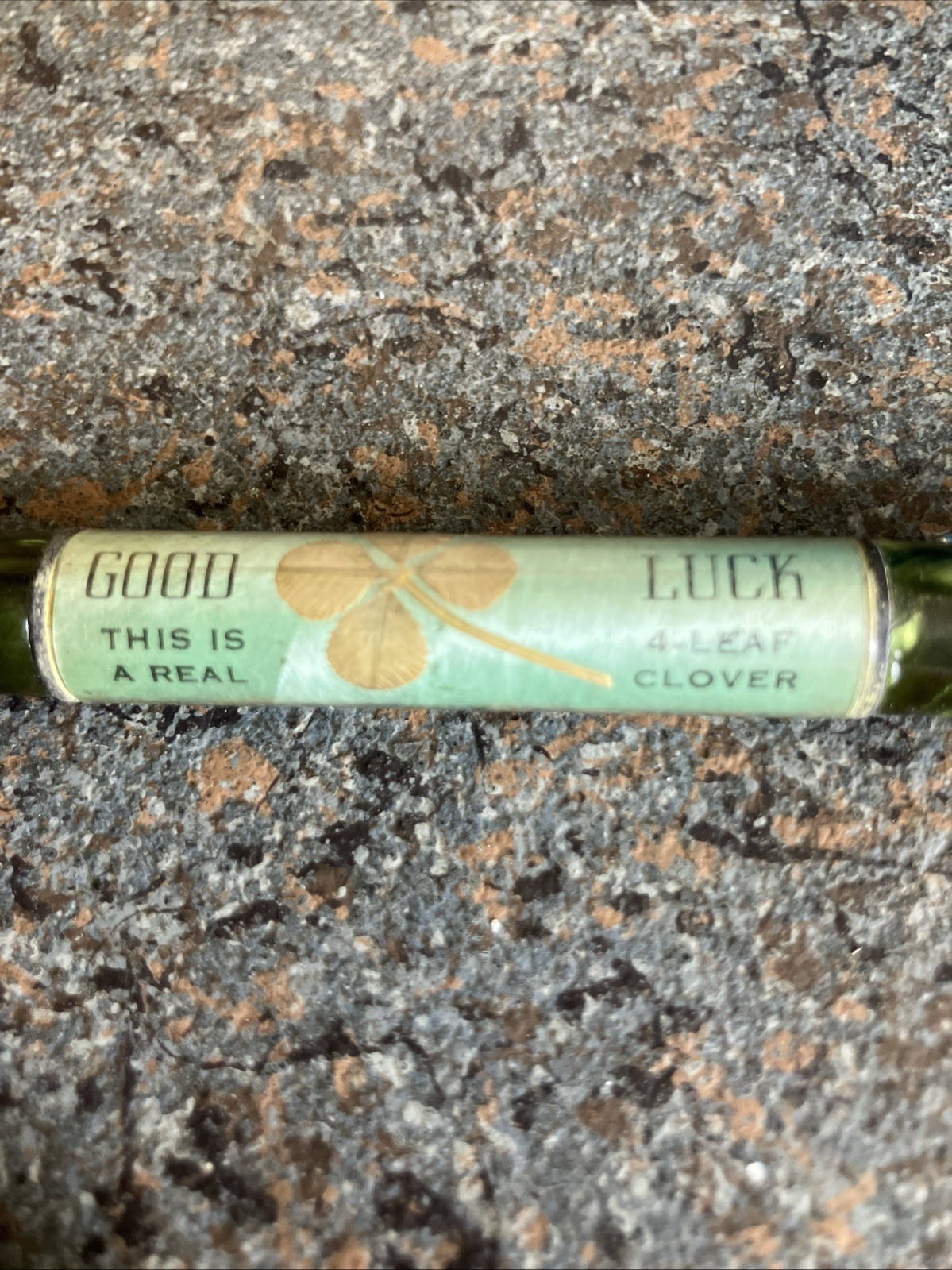 Green marbled pen genuine four leaf clover good luck customized Kansas City, MO