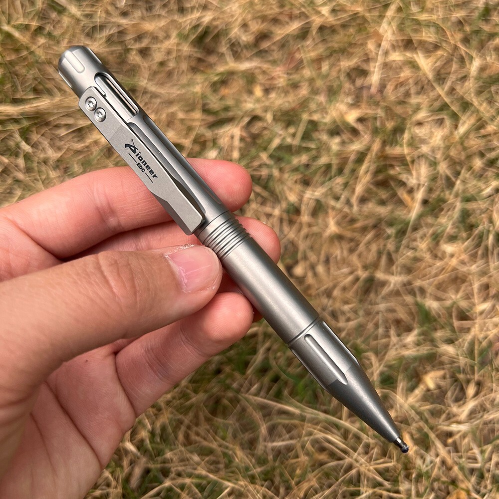 Titanium Alloy Pocket Ball Pen Tactical Signature Ballpoint Pen Outdoor EDC Tool