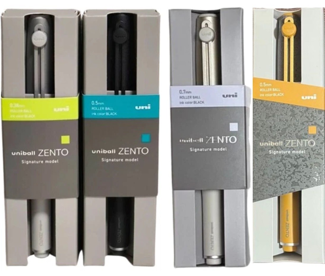 MITSUBISHI PENCIL uniball ZENTO Signature Model Gold Silver Black Stone Limited