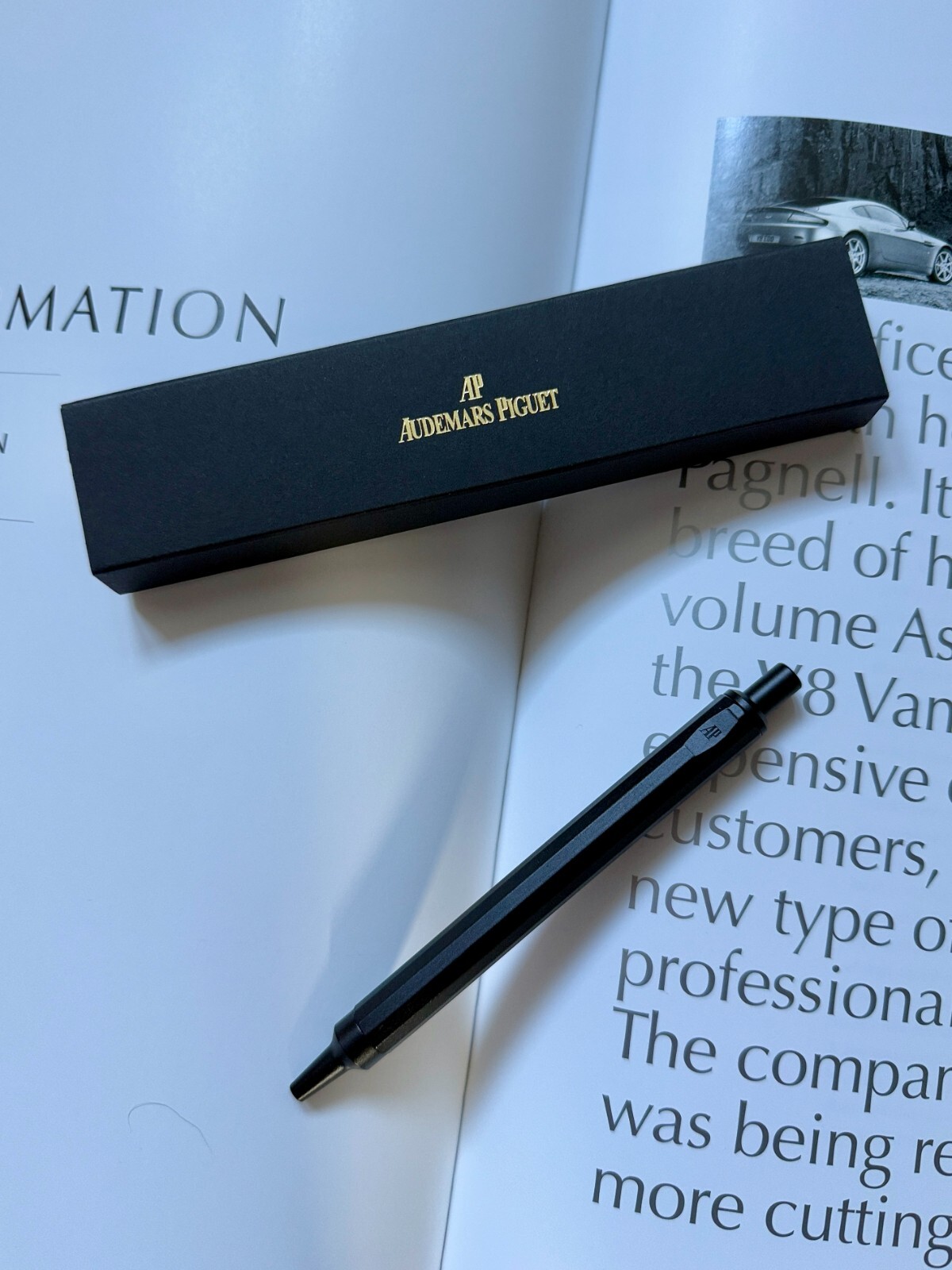 Audemars Piguet Royal Oak Titanium Ballpoint Pen – New in Box-Black, AD Gift