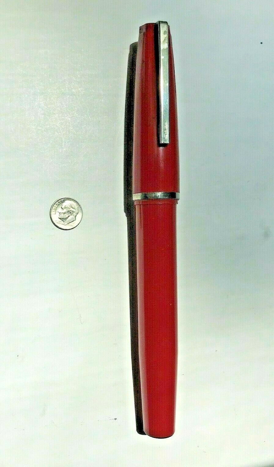 Monster Red Ballpoint pen. Says Italy on pocket clip – Large – Big