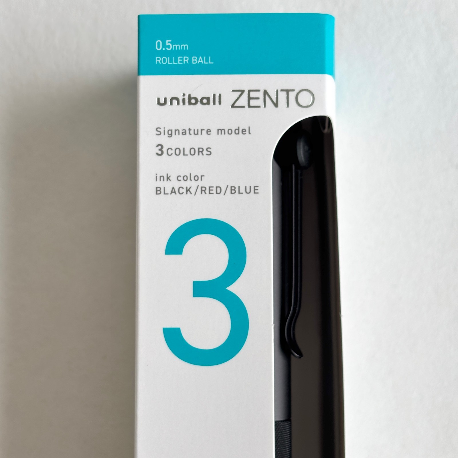 uniball ZENTO Signature Model 3-Color Ballpoint Pen 0.5mm M-Black Black/Red/Blue