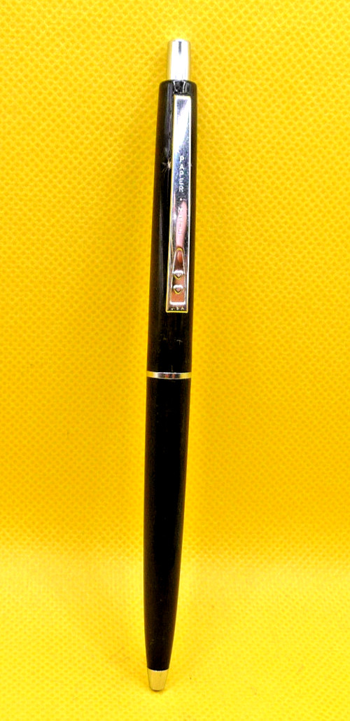 Paper Mate Vintage Double Heart Ninety Eight Black Ball Pen–working
