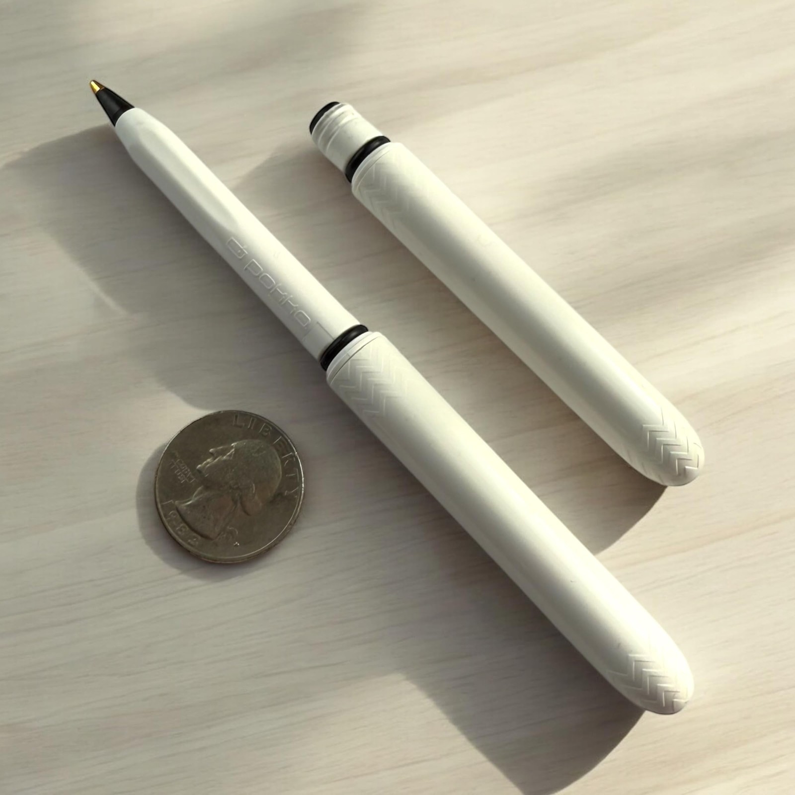 Pokka USA Made Pocket Pen 3 Pack Metal Clips Compact, Affordable, Lightweight