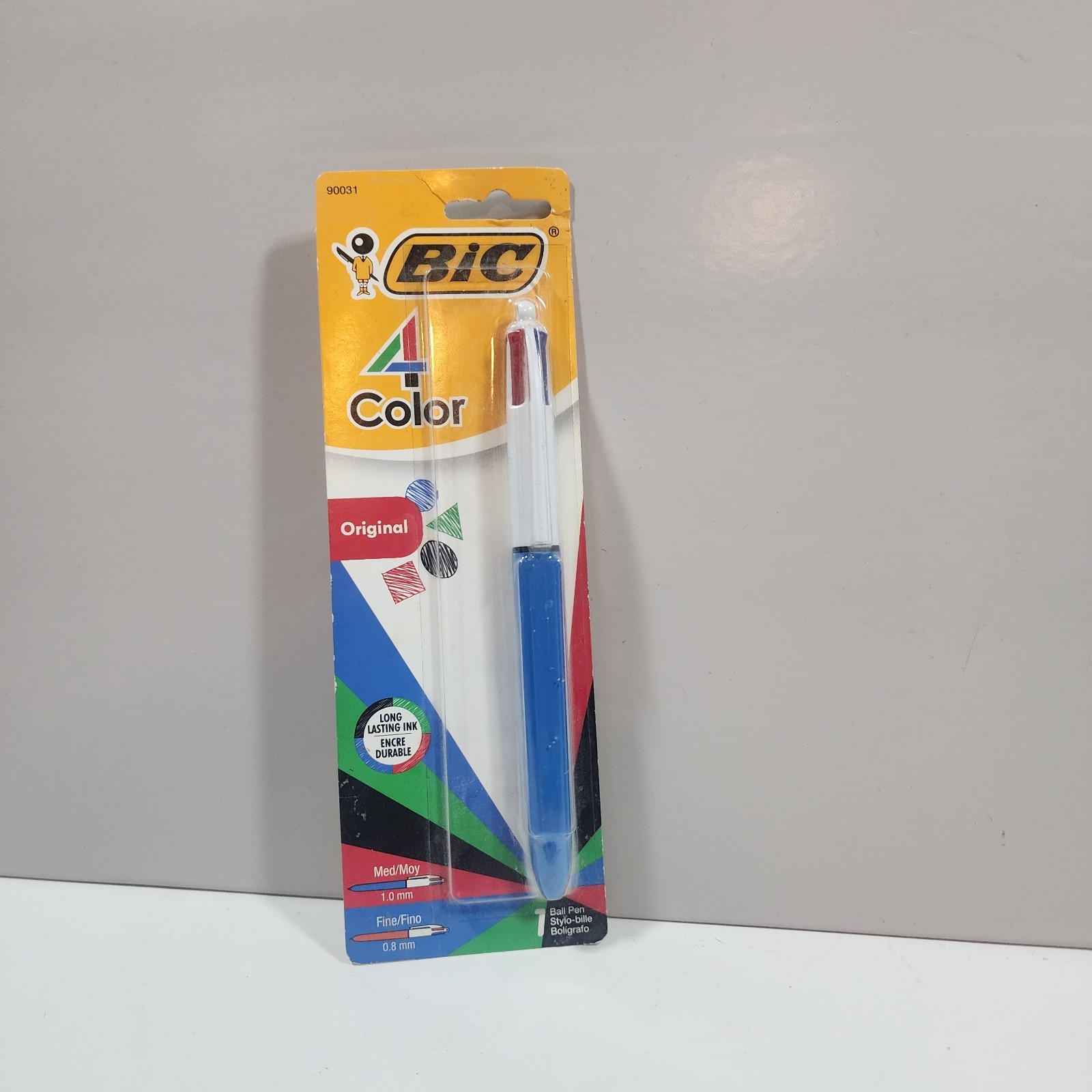 Vintage Made In France BIC 4 Color Ball Point Pen Multi Blue Red Green Black