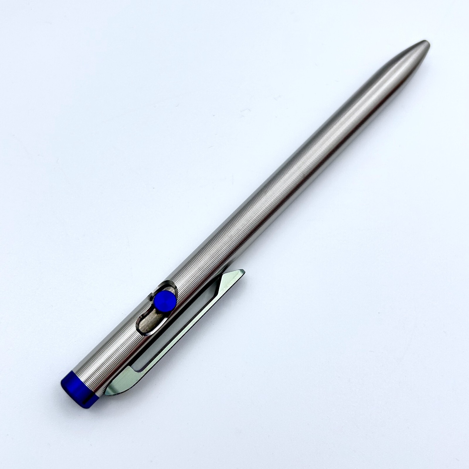 Tactile Turn – Titanium Slim Bolt Action Standard Size Pen Custom J-wave Clip