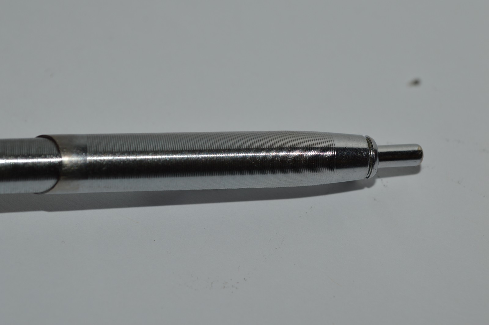 RITEPOINT Ballpoint Pen Grooved Stainless Steel Made in USA Circa 1950’s