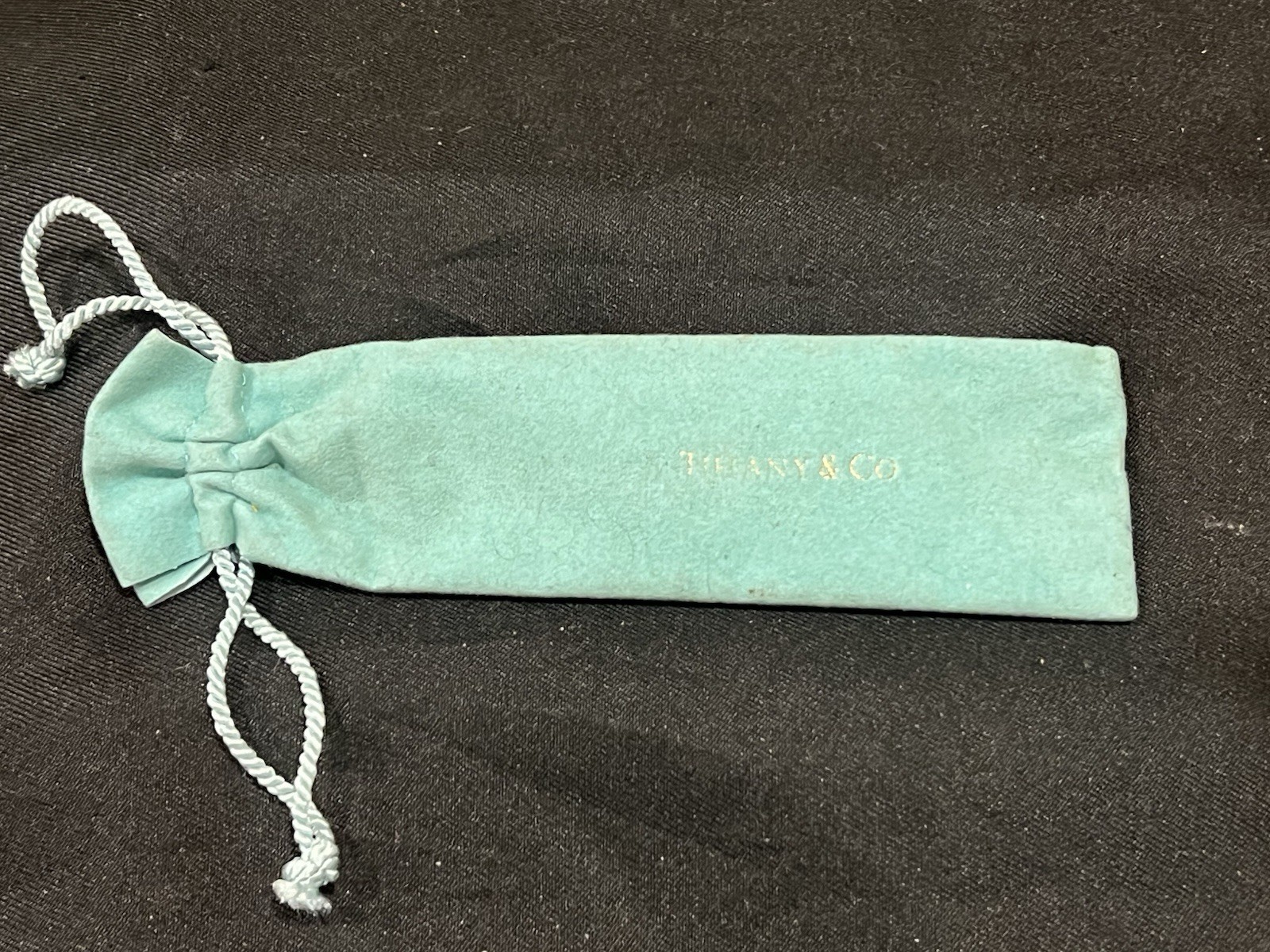 Tiffany & Co Sterling Silver 925 Purse Pen Engraved Scroll w Pouch