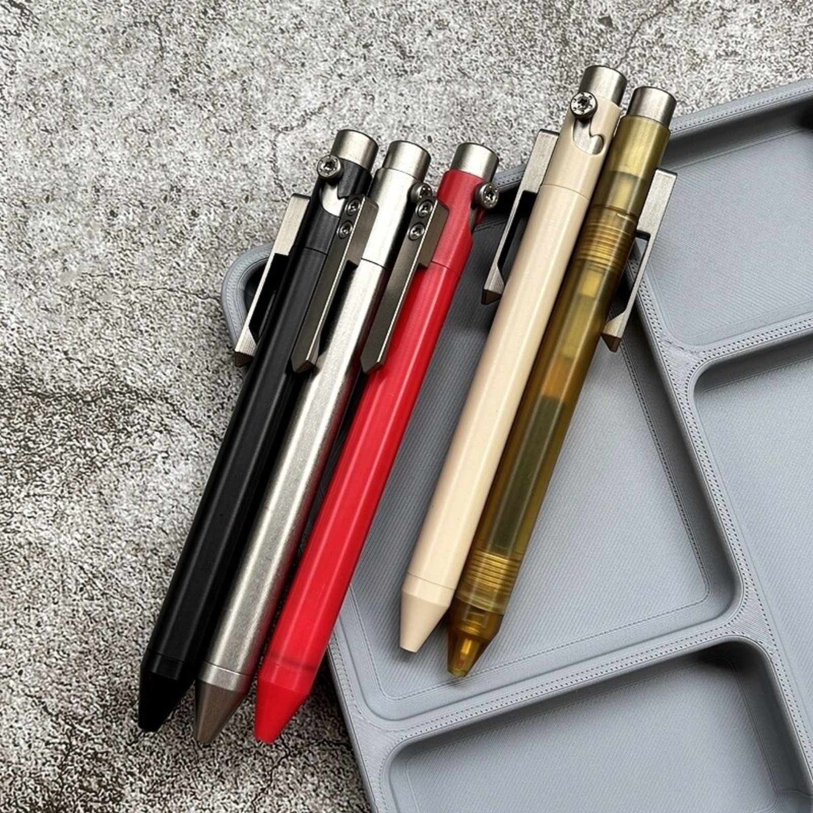 PEI PEEK POM Titanium Ballpoint Pen Signature Writing Pocket Pen Business Office