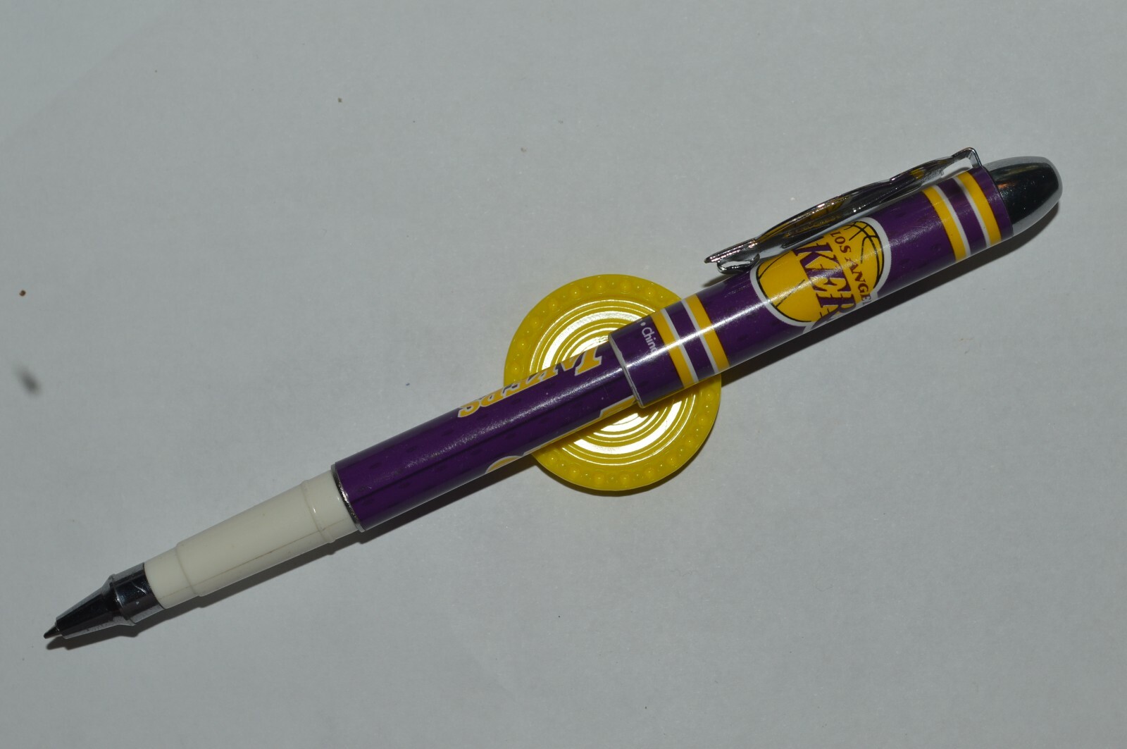 LOS ANGELES LAKERS Ballpoint Pen National Design Purple Used Very Good