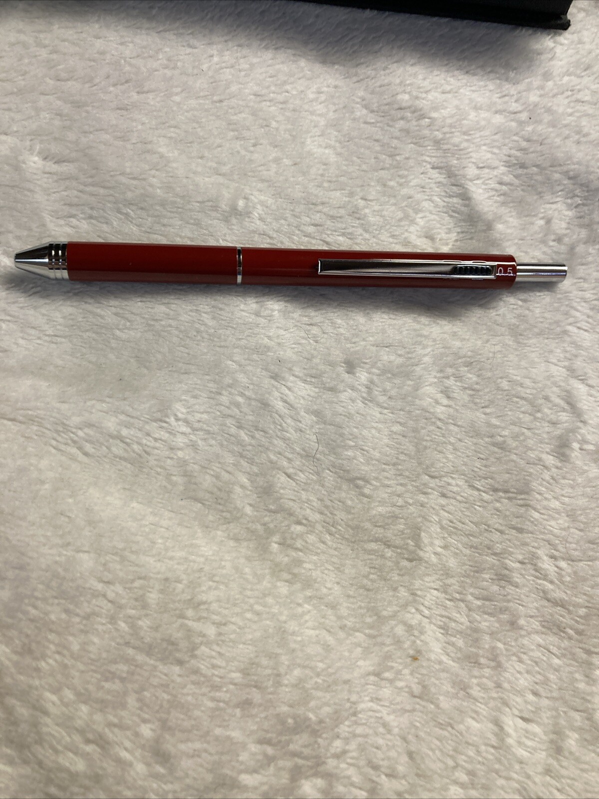 TSML. 4 In 1 Pen Blue, Black, Red Ink, And 0.5 Pencil Red Barrel