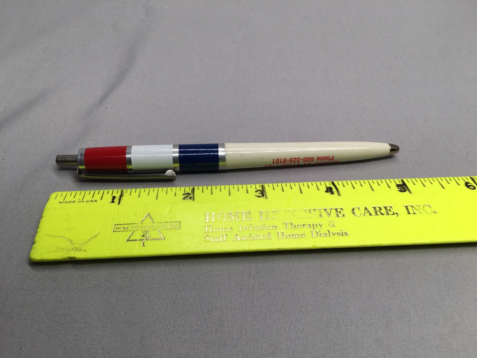 ABS American Back School Ashland Kentucky Advertising Pen Patriotic Colors Dried