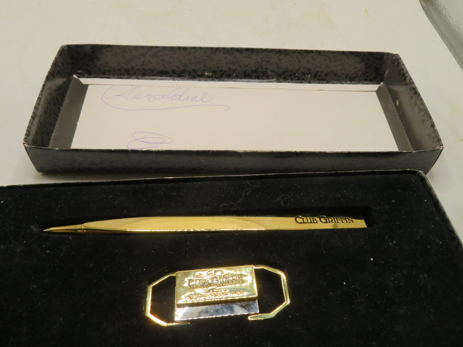Custom Pen Keychain Set Personalized Ballpoint Pen GOLD TONE Keychain Gift
