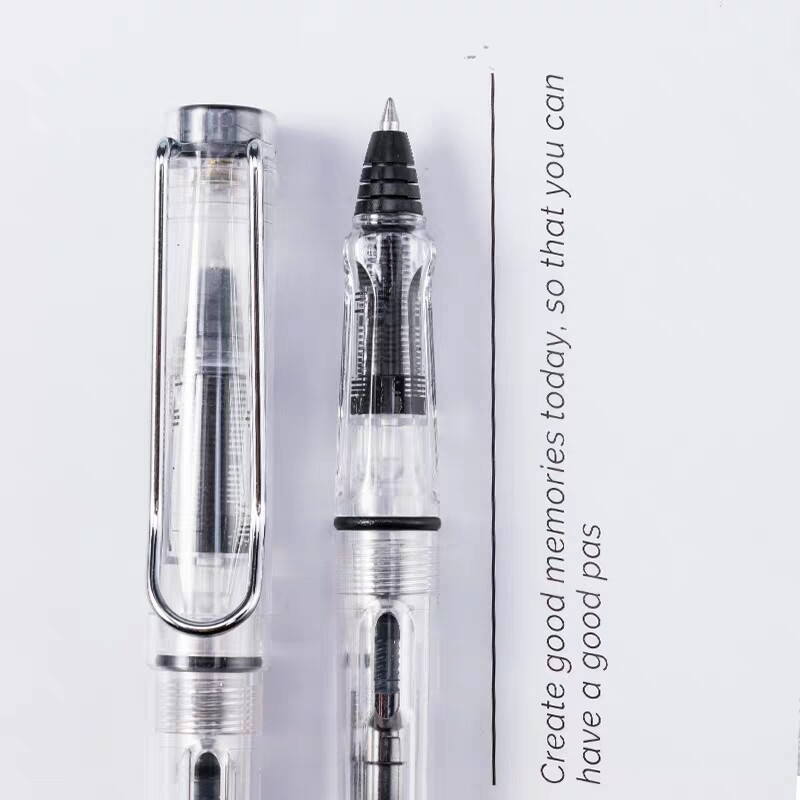 Transparent Gel Pen Creative Ink Converter Pen Type Ballpoint Pen 0.4/0.5mm