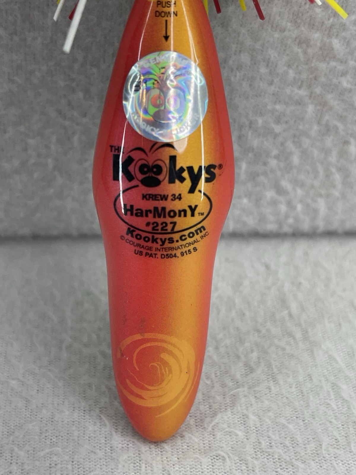 VTG Kooky Klickers Pen Krew 227 Harmony Peace Out Clip On School Pen NOS