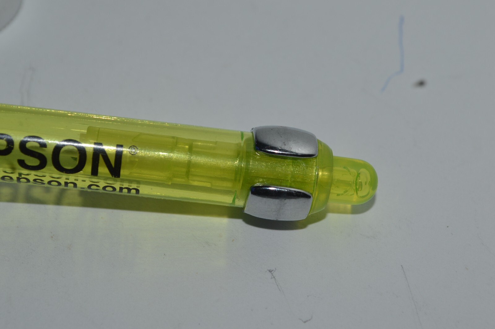 EPSON Promotional Ballpoint Pen Ergonomic Grip Lt Green Translucent Tested