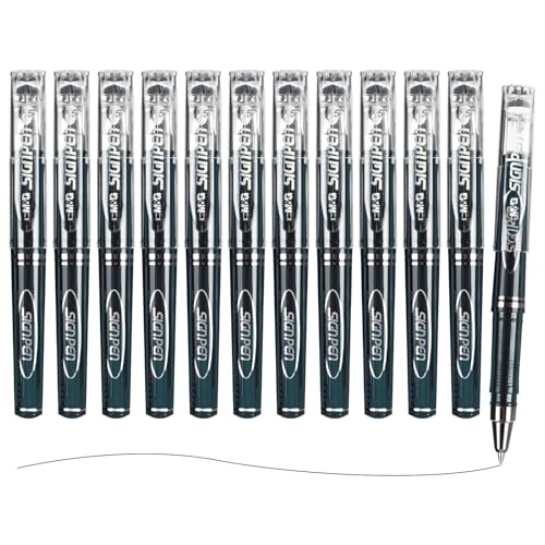 Mini Gel Pens Ink Gel Pen Fine Point 0.5mm, Roller Ball Gel Pens Smooth Black
