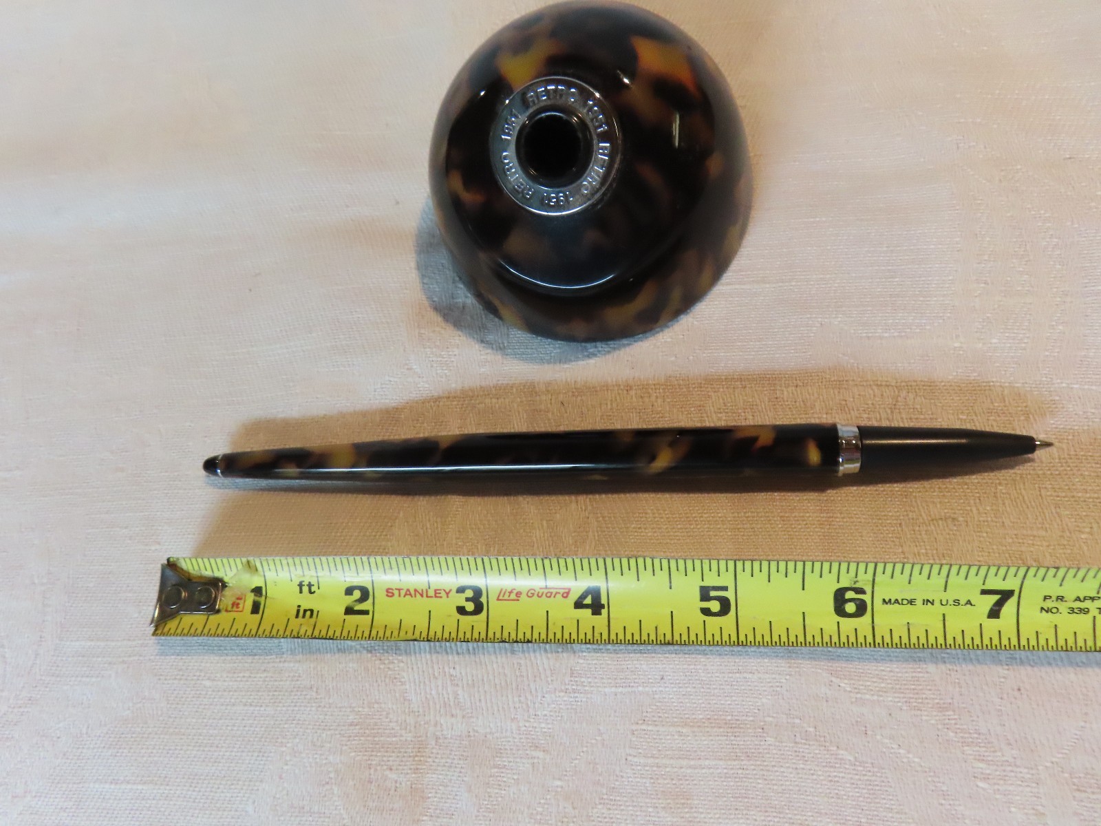 Retro 51 faux tortoise ball point pen and base desk set