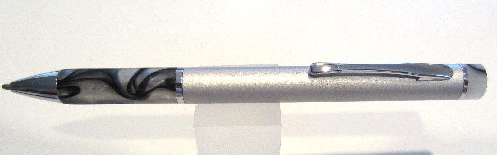 TERZETTI VECTOR SILVER BALLPOINT PEN-USES CROSS REFILL