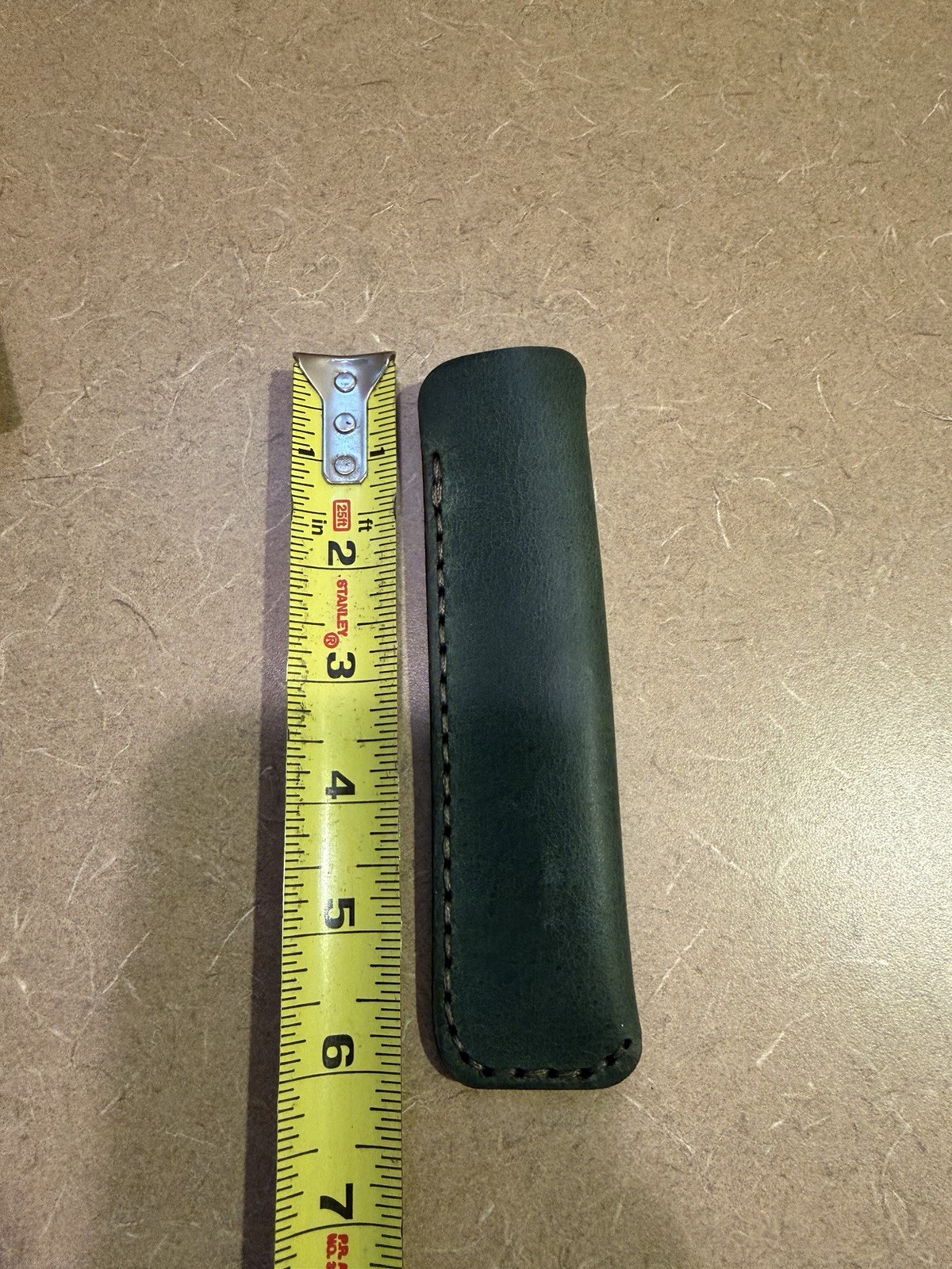 Galen Leather Co Single Fountain Pen Sleeve Case Crazy Horse Forest Green NEW