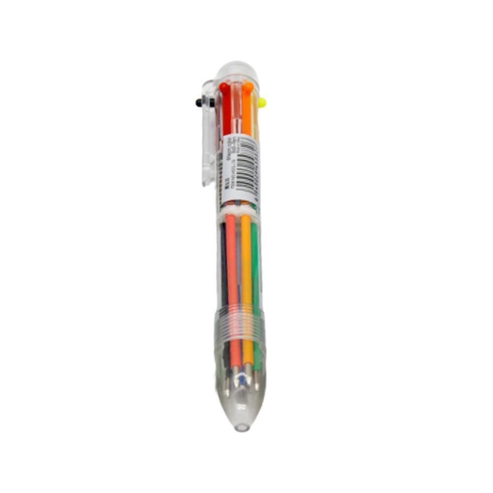 1pc MultiColor 6 in 1 Color Ballpoint Pen Ball Point Pens Kids School Office US@