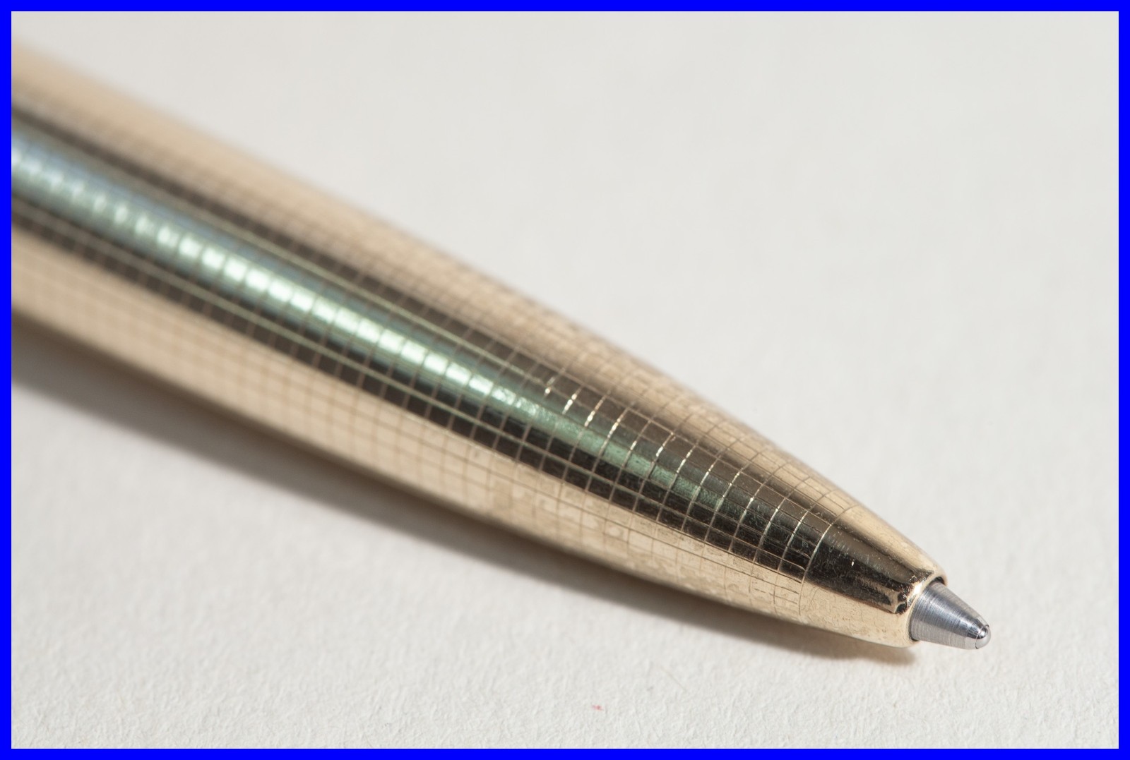 1971s PELIKAN 60 Ballpoint Pen Cross Hatch Design ROLLED GOLD