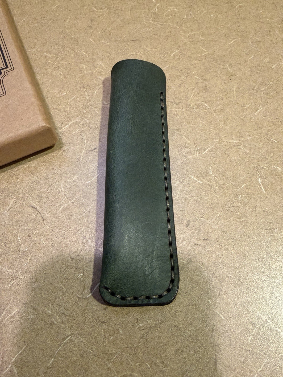 Galen Leather Co Single Fountain Pen Sleeve Case Crazy Horse Forest Green NEW