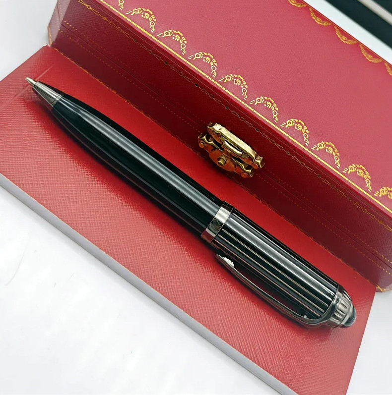 New Hot!!! Cartier Black Metal Ballpoint Pen Luxury Executive Gift Box 2026