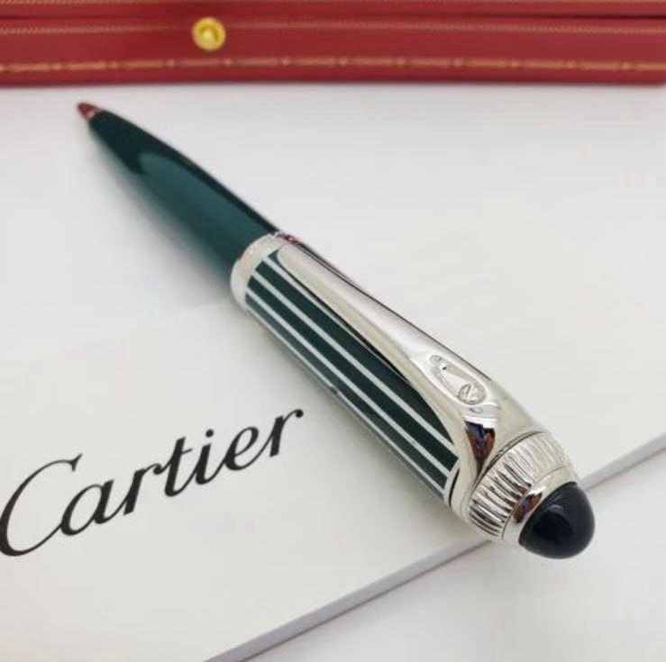 Cartier Roadster Green Ballpoint Pen Rare VIP Luxury Gift New Full Box 2026