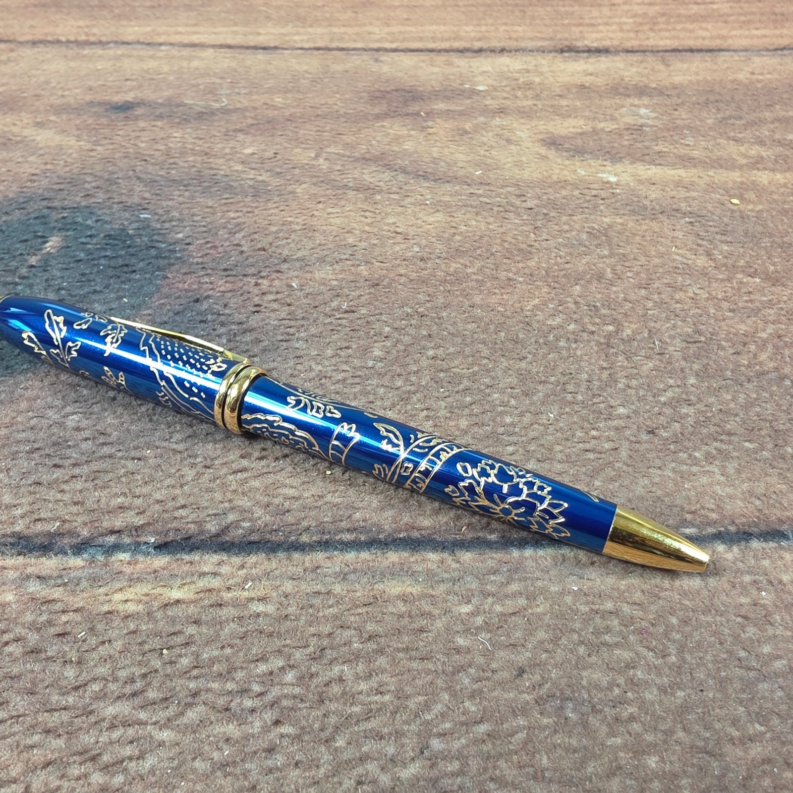Cross Sauvage Ballpoint Pen Year of the Dragon Blue Gold Good Special Edition