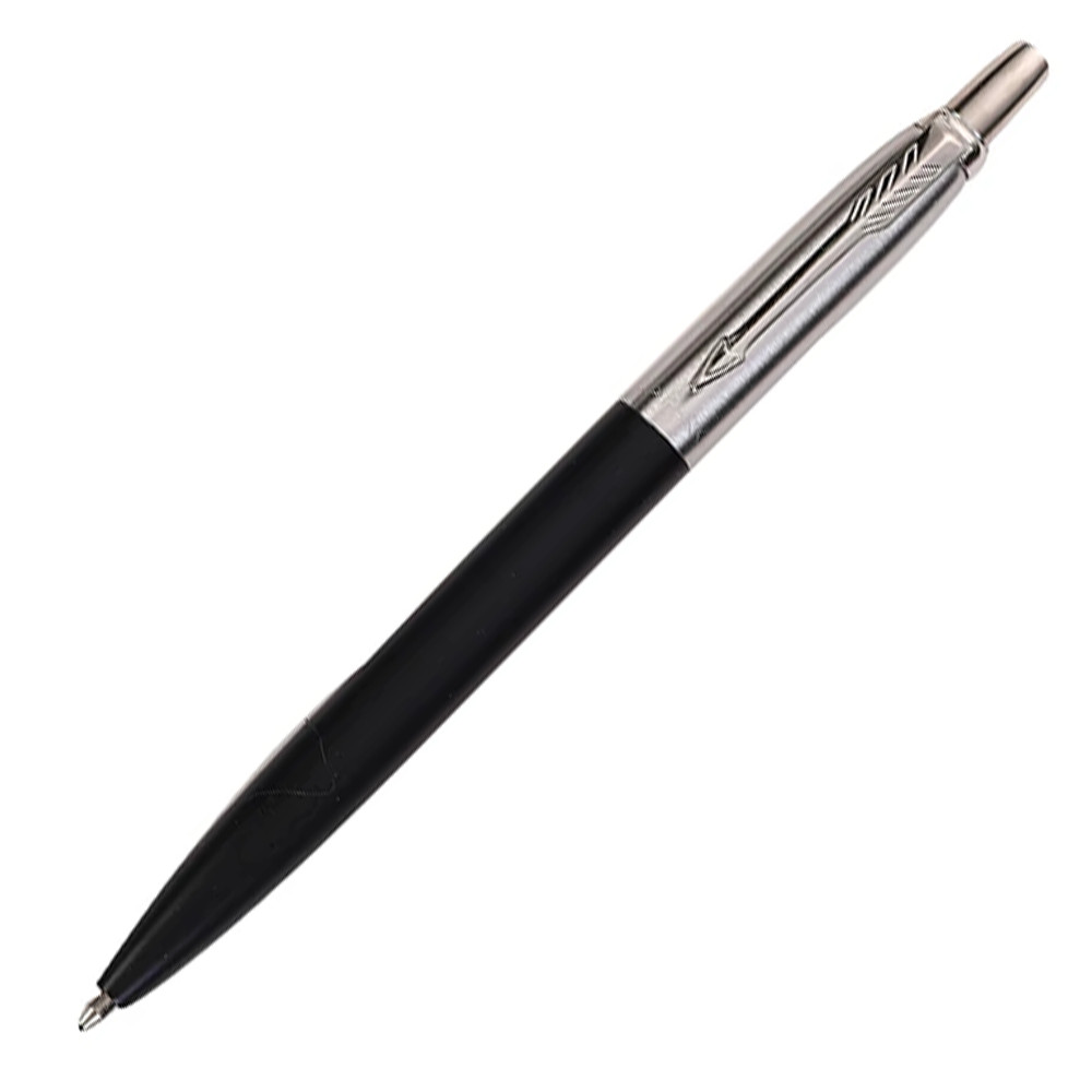 Luxor Parker Jotter Ballpoint Pen, Stainless Steel & Black Metal, No Box