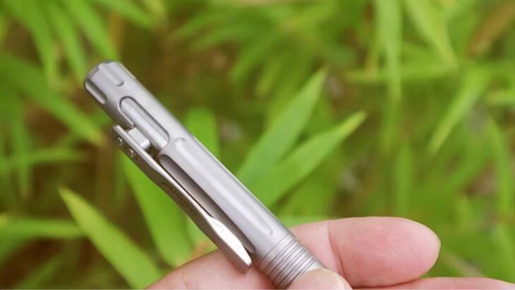 1PC Titanium Ballpoint Pen EDC Pocket Pen Office Business Writing Signature Gift