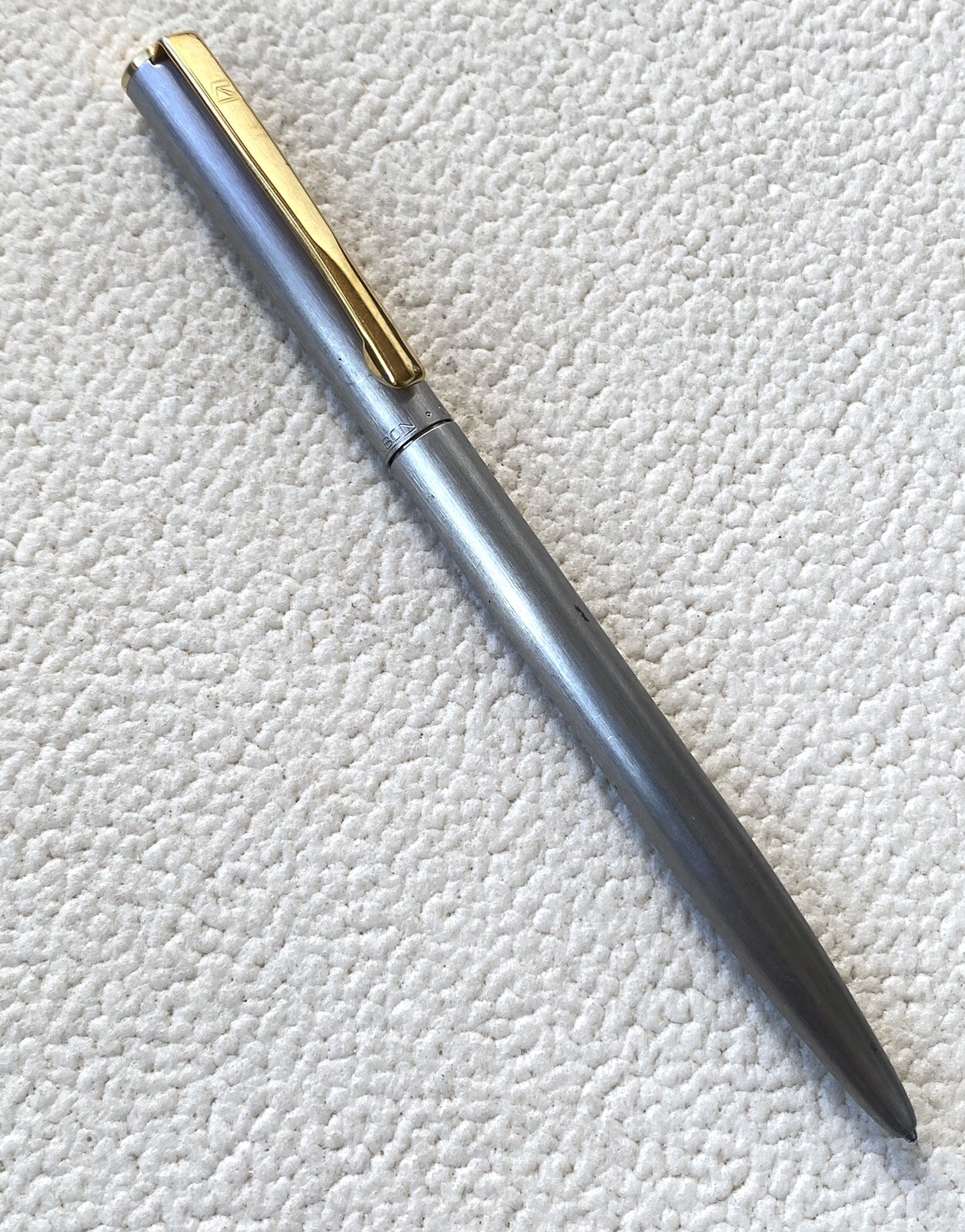 Vintage Ronson Pen Ballpoint Pencil Made in germany Silver Color Need ink