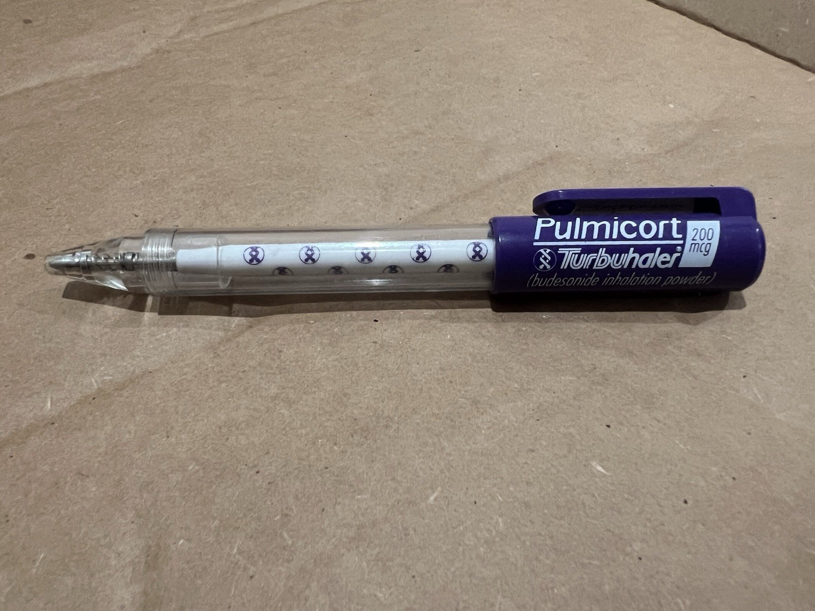 Pulmicort Turbuhaler Branded Ballpoint Pen, Black Ink, Pen Works