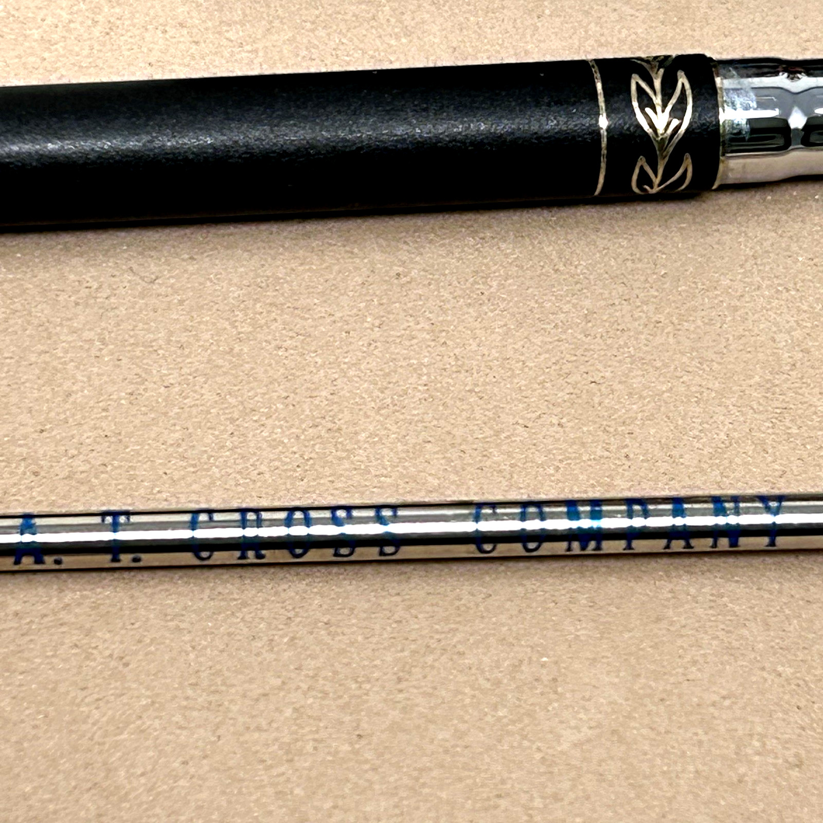Vintage Cross Classic Century Ballpoint Pen Ladies Matte Black & Gold Trim, USA