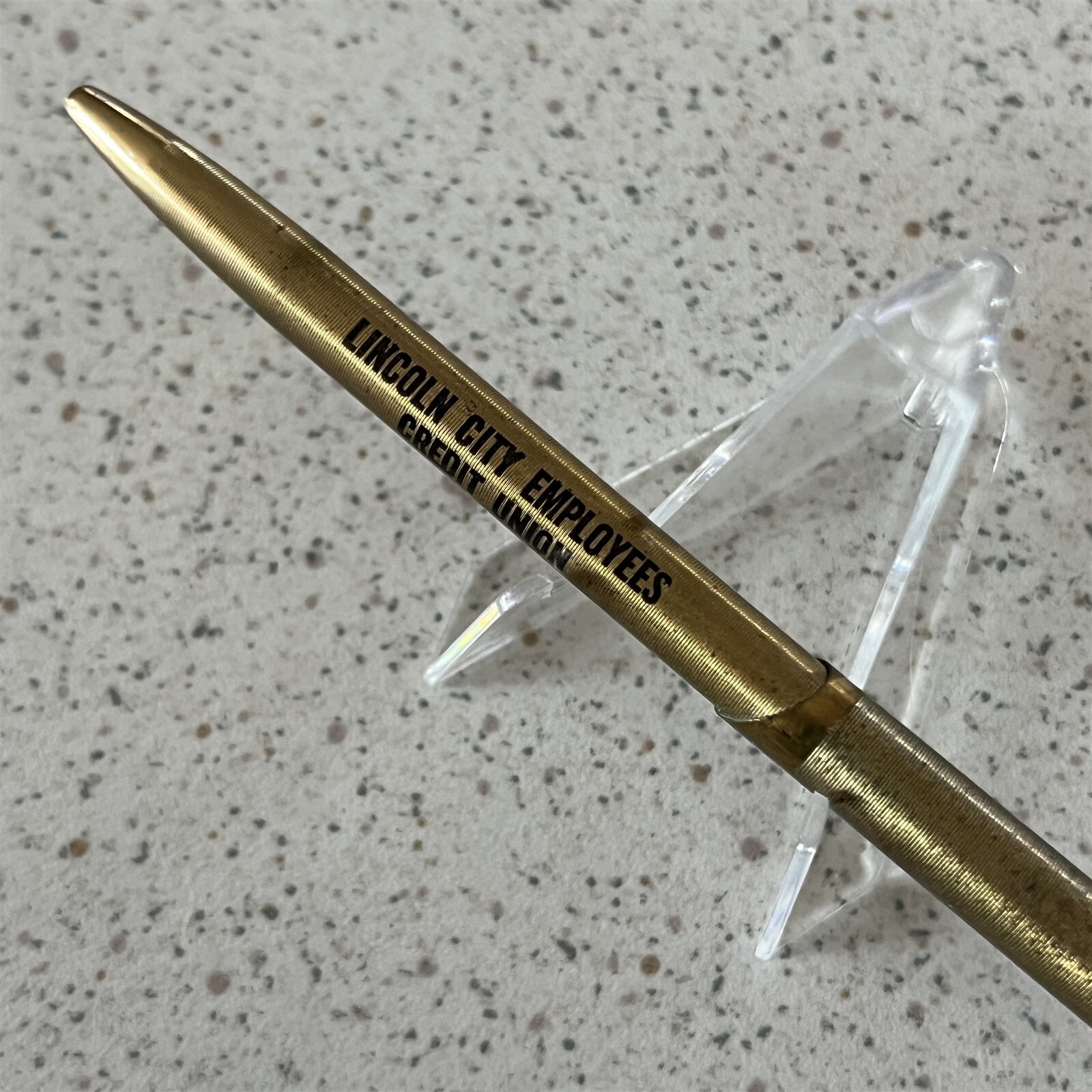 Lincoln Nebraska City Employees Credit Union Bank Vintage Ballpoint Pen #20184