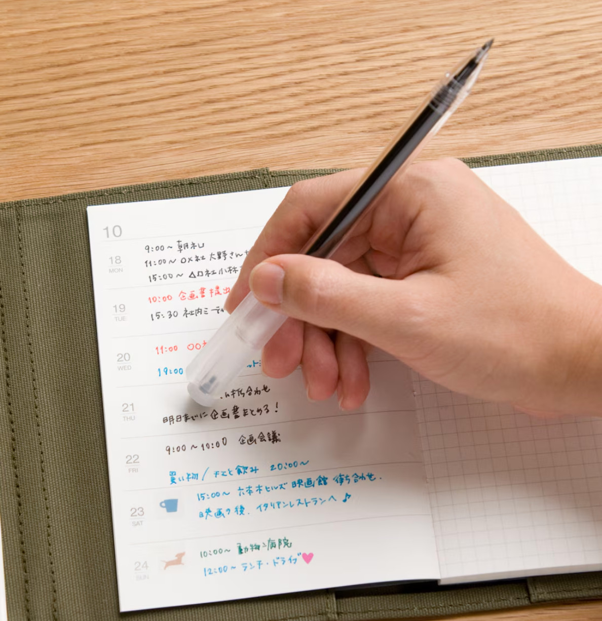 Muji Erasable smooth ballpoint pen Black Blue Red select
