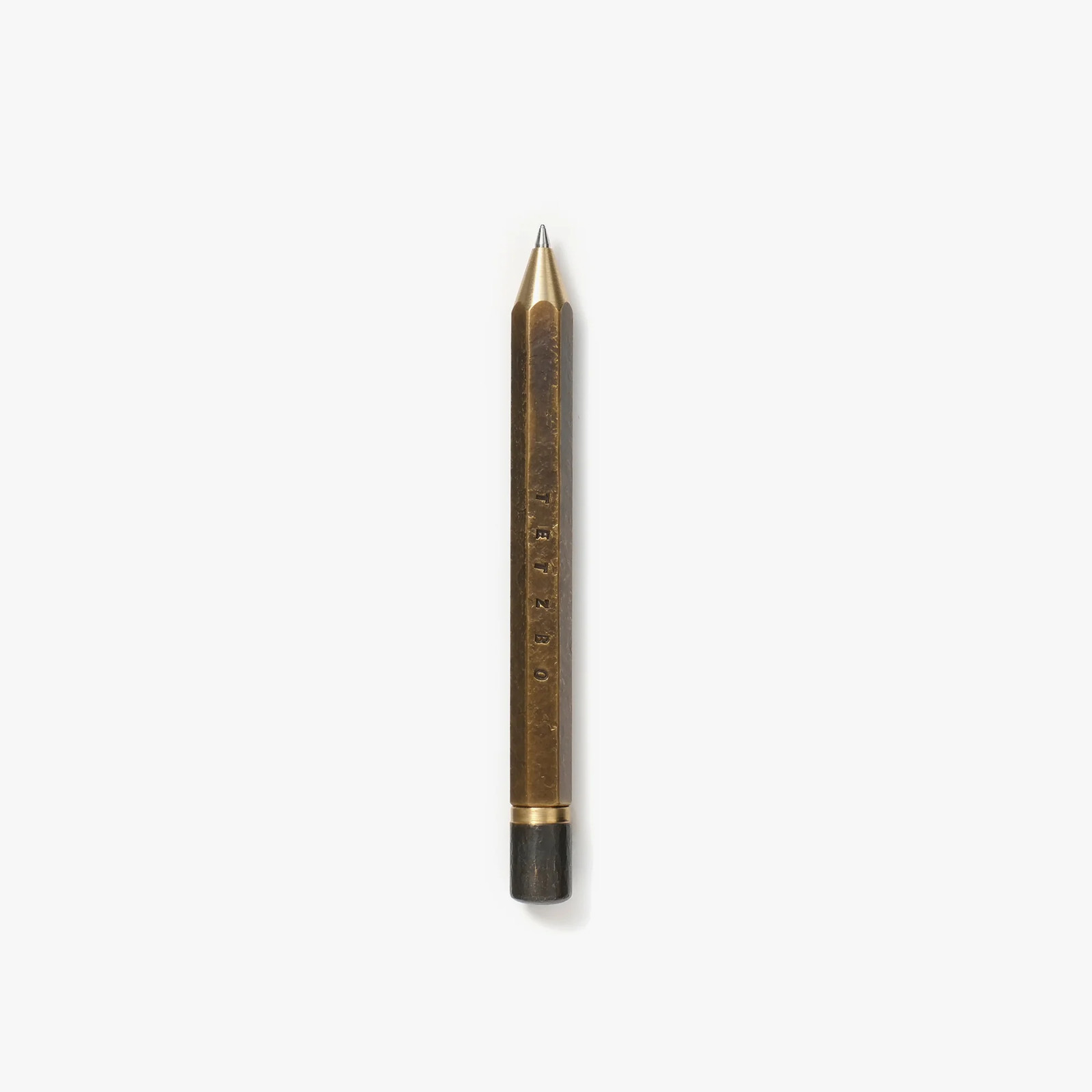 CHIBIEN Z Brass Ballpoint Pen 0.7mm Black Ink Japan TETZBO Kakimori