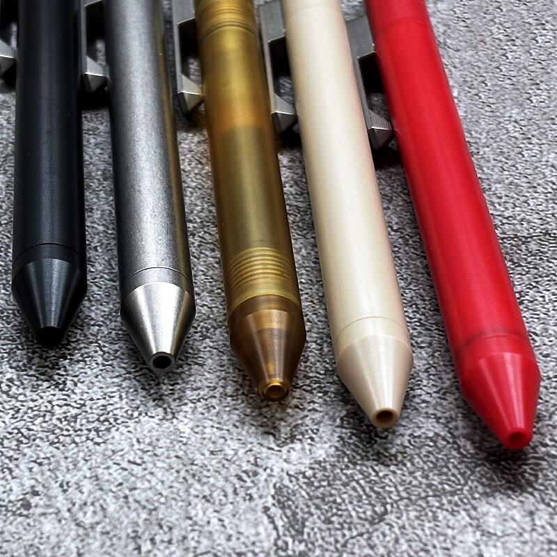 New EDC Titanium Alloy + POM / PEEK / PEI Pocket Pen Ballpoint Signature Gel Pen