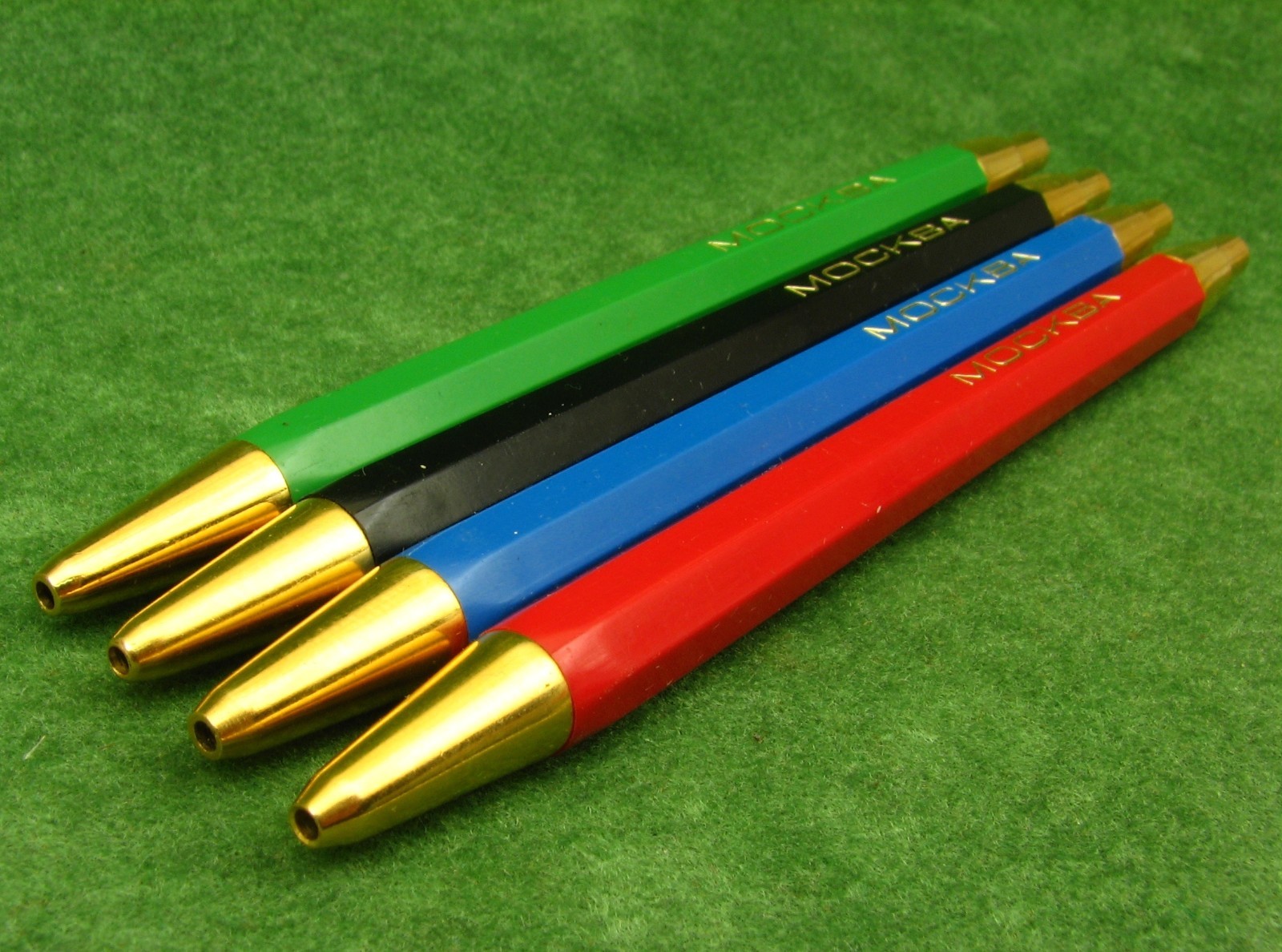 Vintage Ballpoint Pens SET MOSCOW Soyuz USSR 1980s NOS