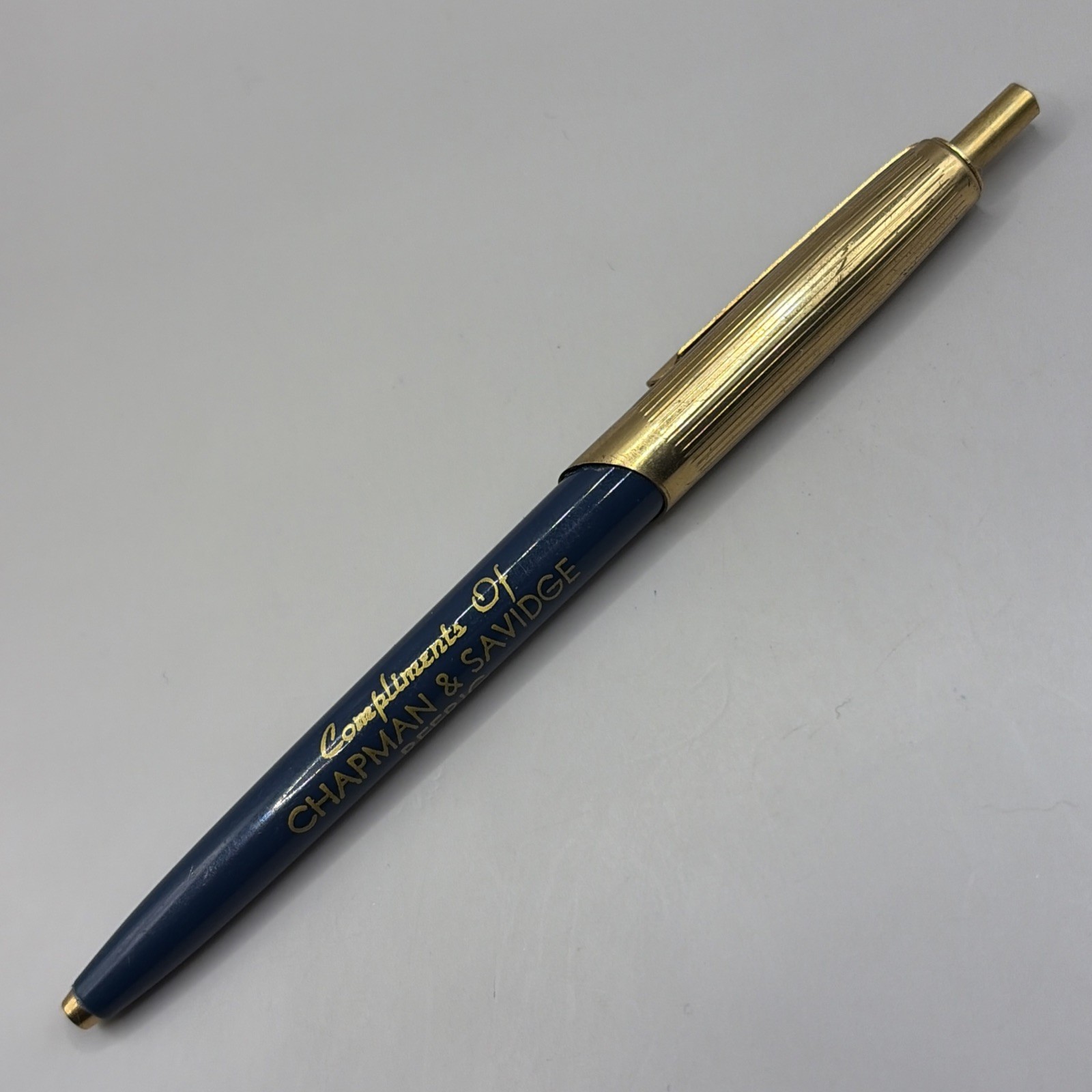 VTG Ballpoint Pen CHAPMAN & SAVIDGE REFRIGERATION Lincoln Nebraska NE