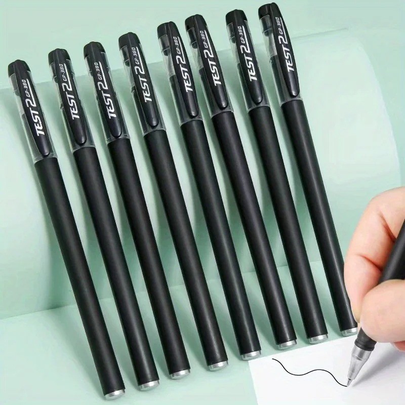 5/10PCS 0.5mm Ball Point Pens BLACK Gel Ink Pen Smooth Writing