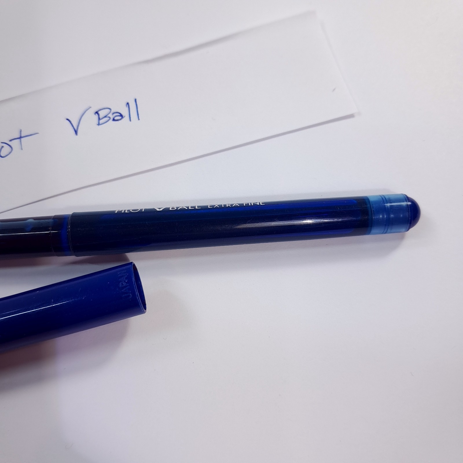 Vintage Pilot Vball Extra Fine pen Blue Ink Rolling Ball v-ball cap capped works