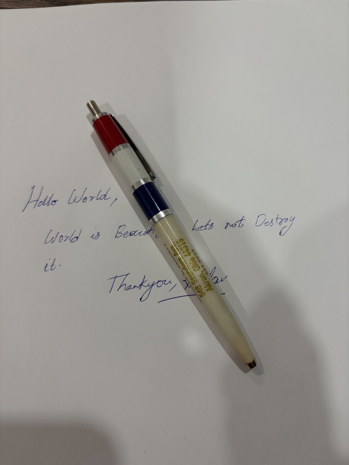 Vintage 1960s UNIPECO Ballpoint Pen – Made in USA – Mt. Vernon, NY- USA Seller