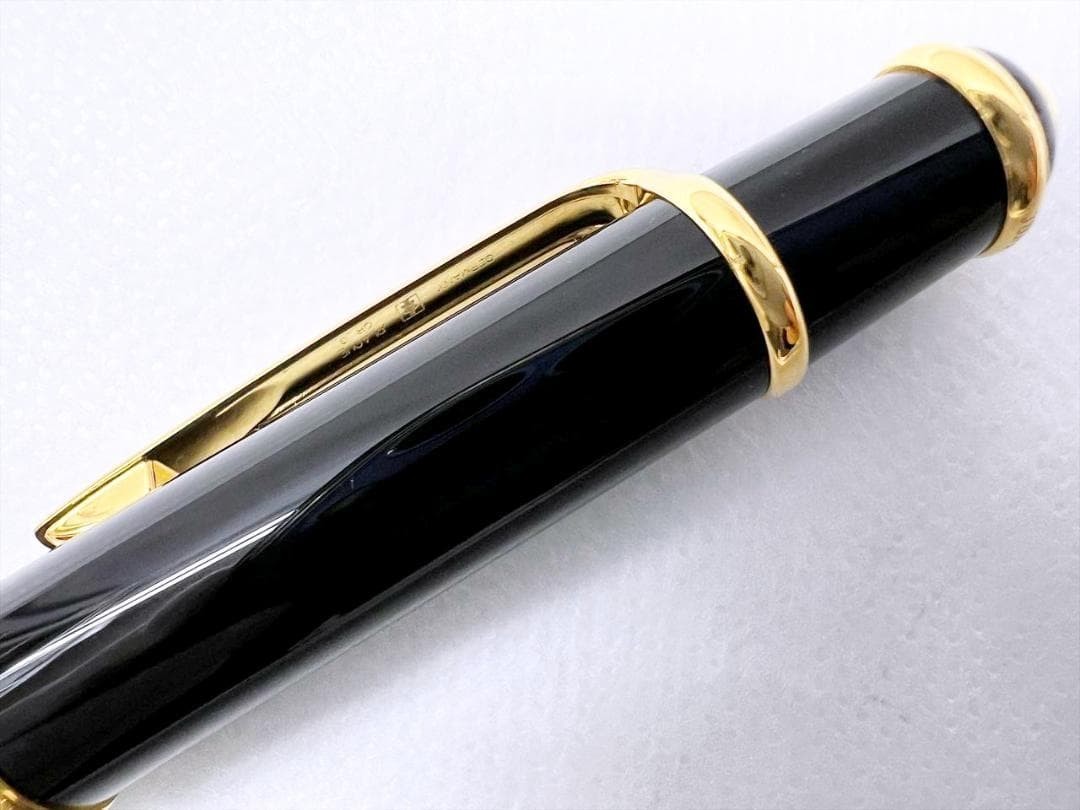 Cartier Diabolo de Cartier Ballpoint Pen Gold Trim USED Good Condition JAPAN