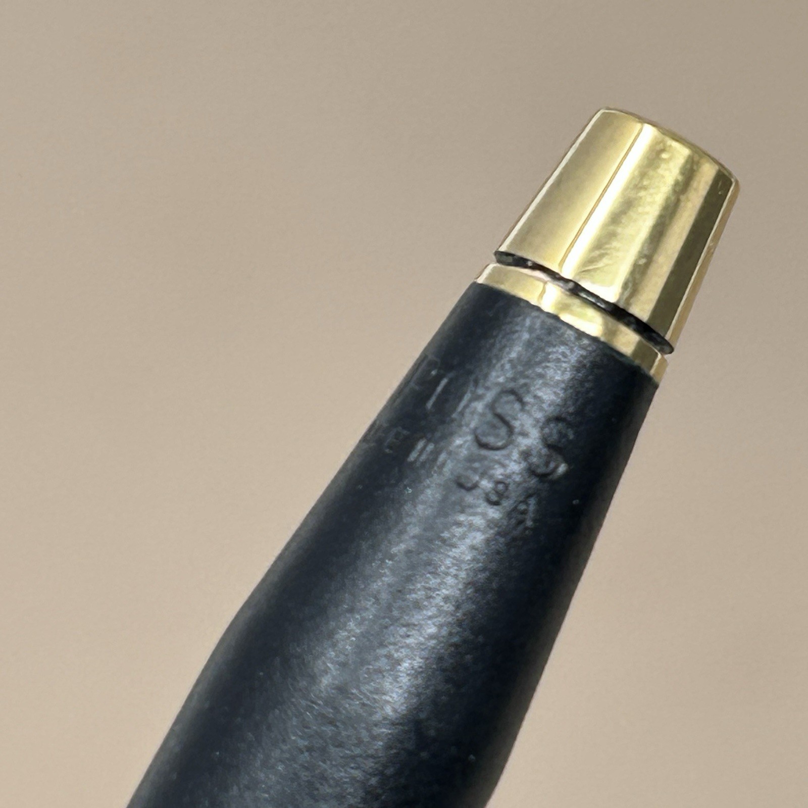 Vintage Cross Classic Century Ballpoint Pen Ladies Matte Black & Gold Trim, USA